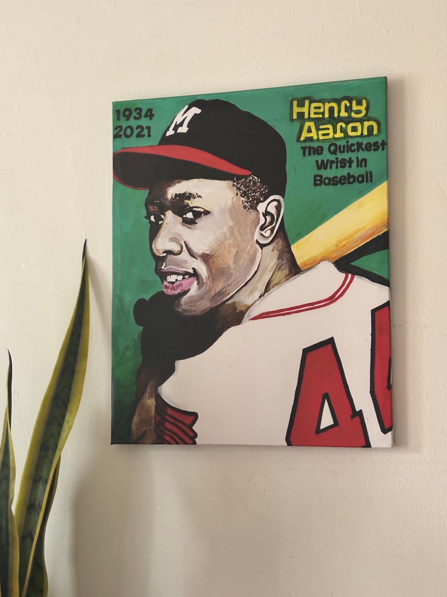 Hank Aaron Art - Em & Ahr