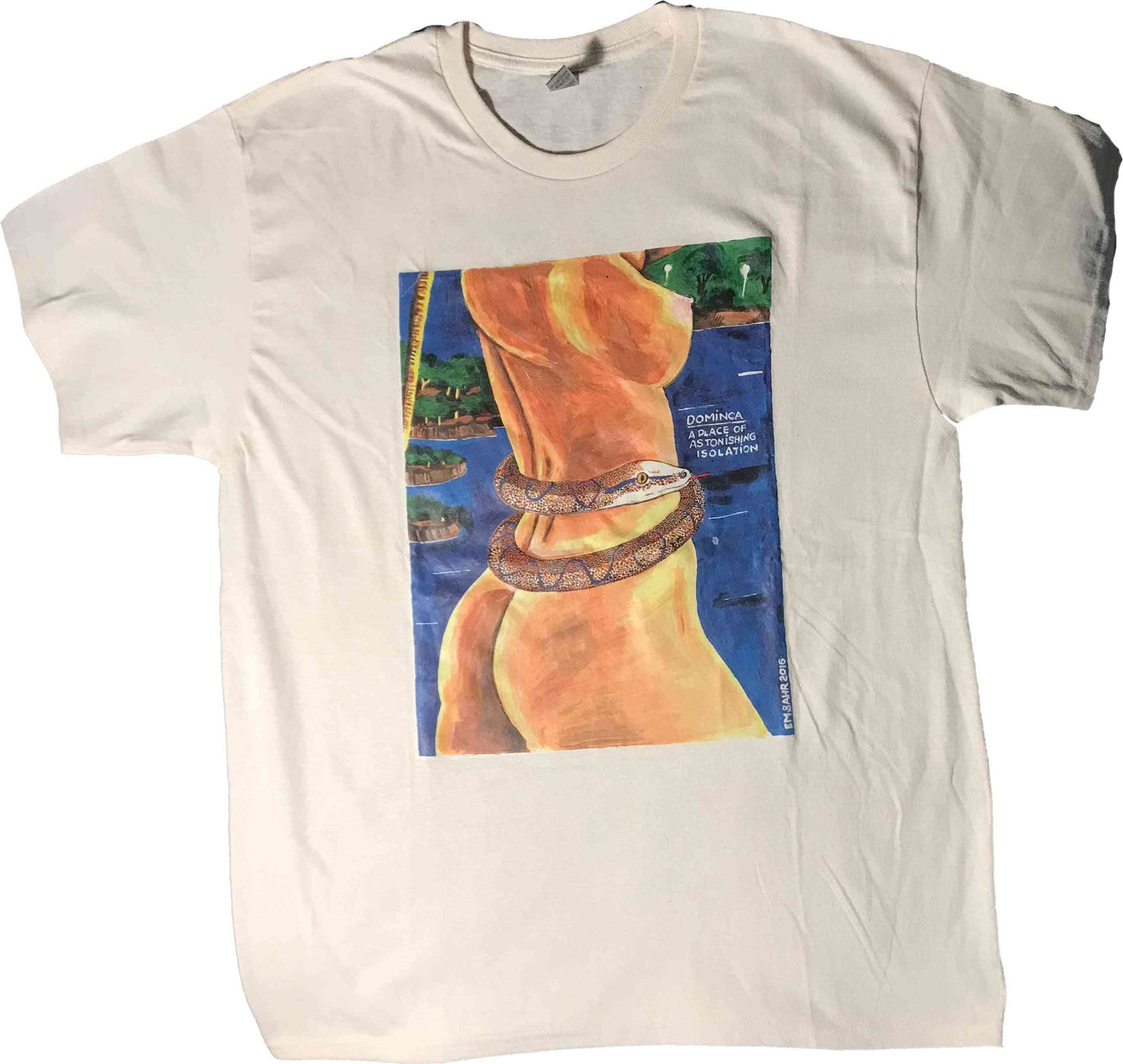 Girl With Snake T-Shirt | Art painted by Em and Ahr