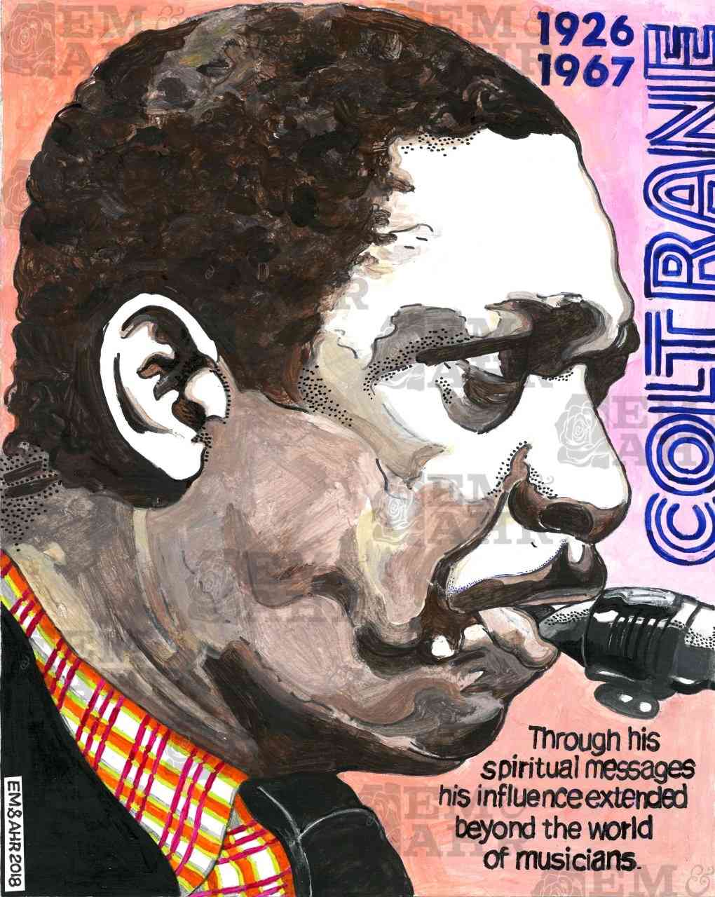 John Coltrane Art | Art painted by Em and Ahr