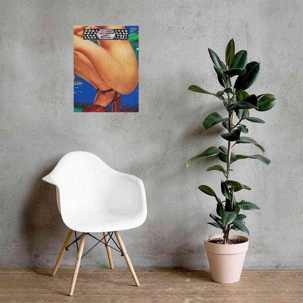 Woman Squatting Art | Art painted by Em and Ahr