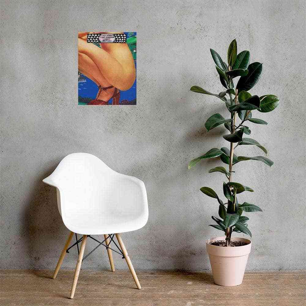 Woman Squatting Art | Art painted by Em and Ahr