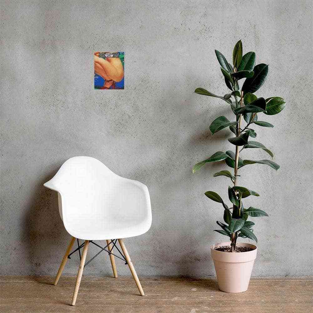 Woman Squatting Art | Art painted by Em and Ahr