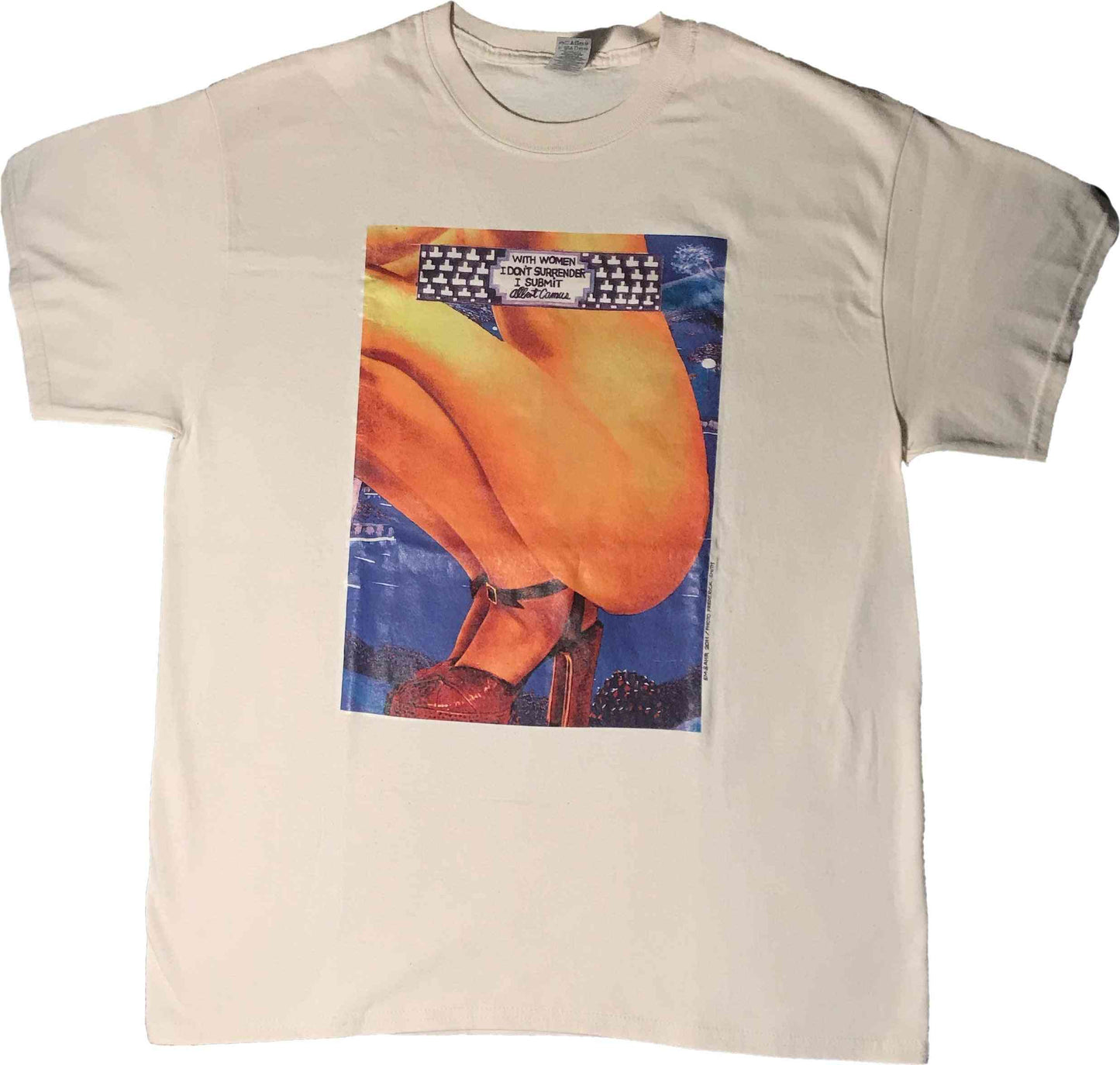 Woman Squatting T-Shirt | Art painted by Em and Ahr
