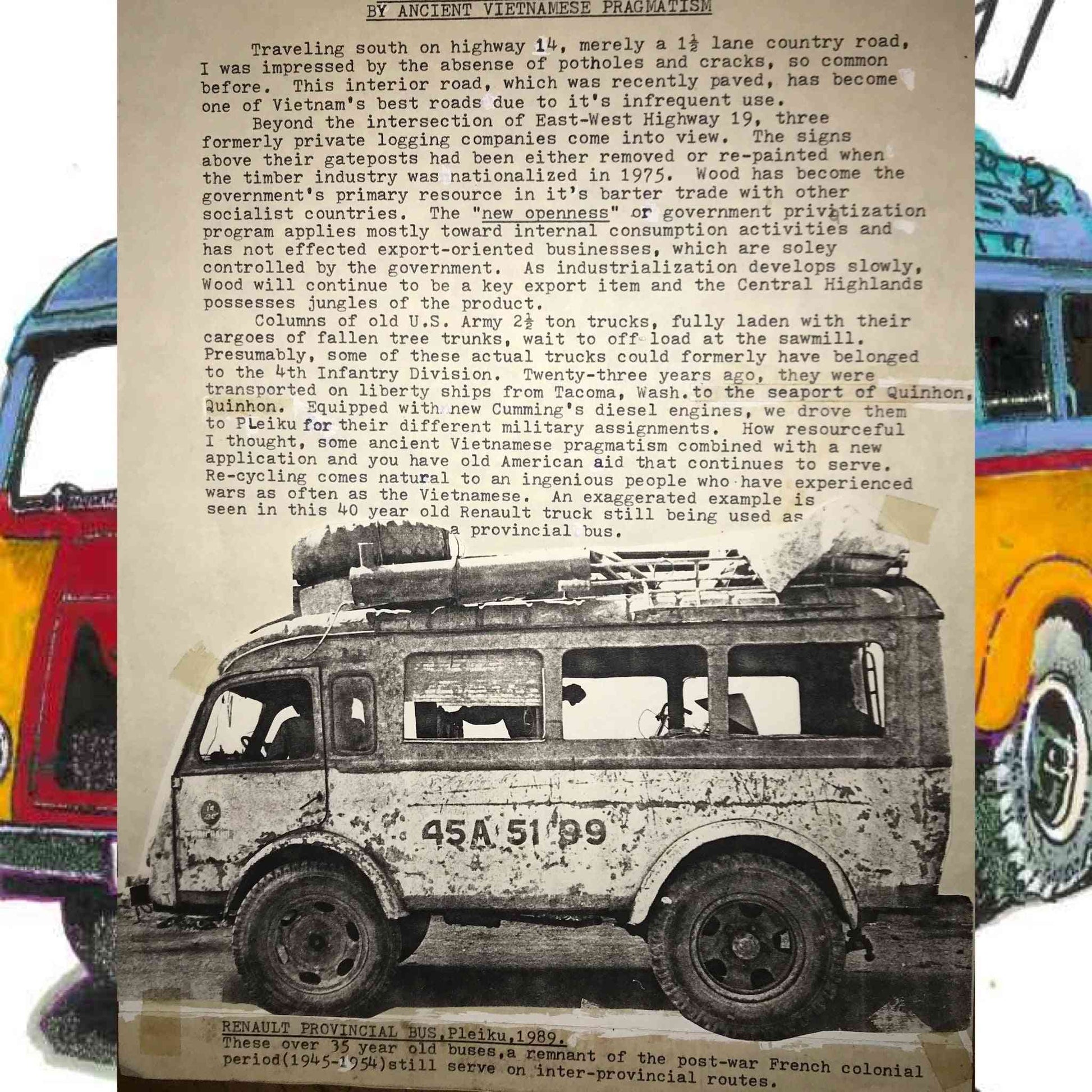 Vietnam Tour T-Shirt | Art painted by Em and Ahr