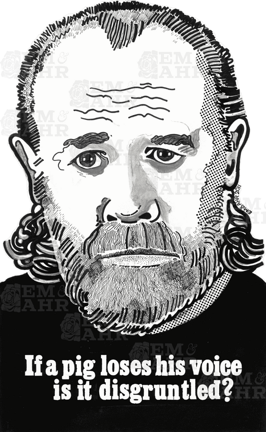 George Carlin T-Shirt | Art painted by Em and Ahr