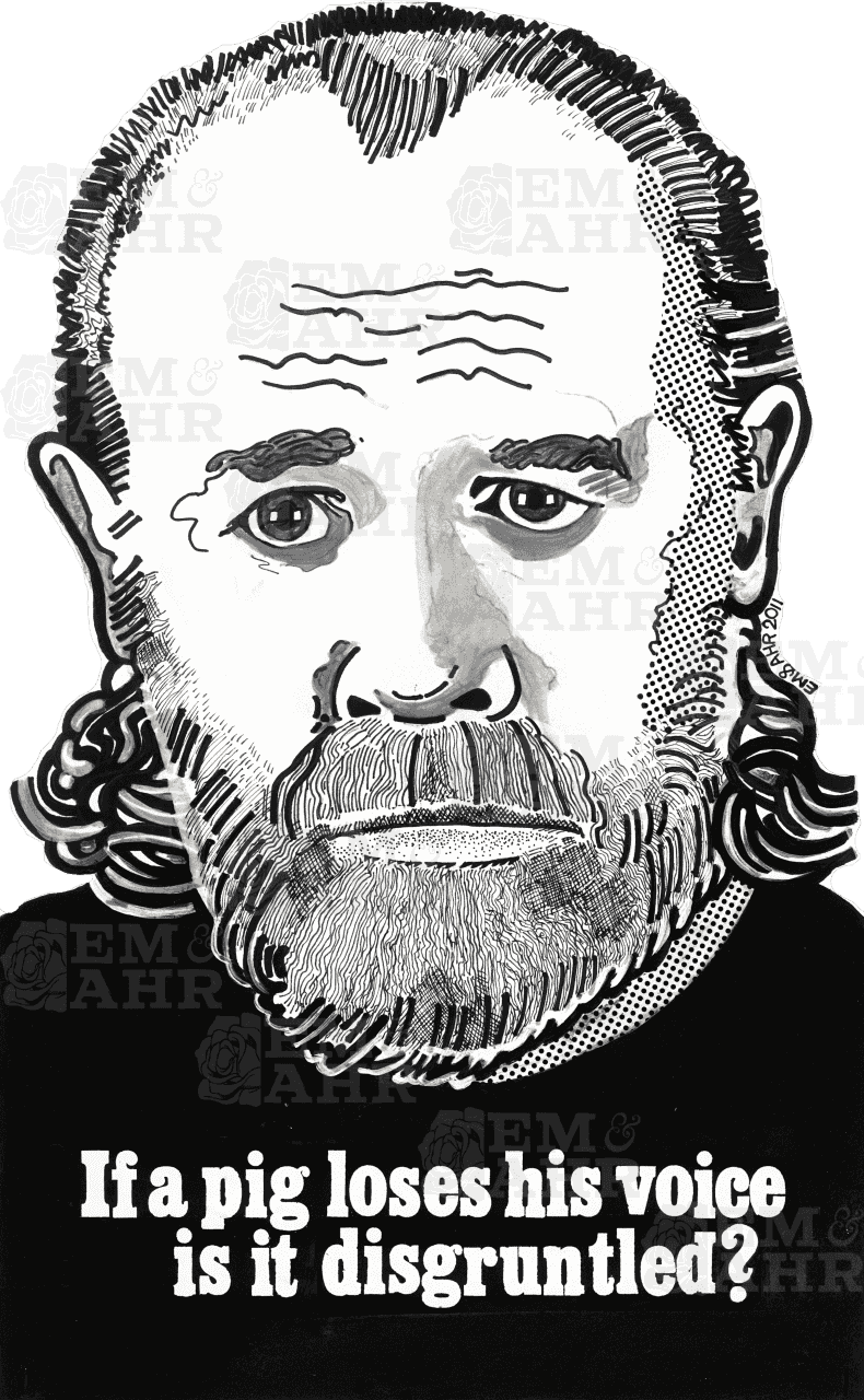 George Carlin T-Shirt | Art painted by Em and Ahr