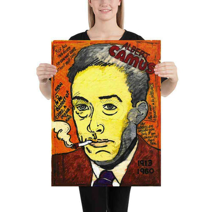 Albert Camus Art | Art painted by Em and Ahr