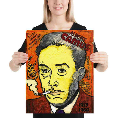 Albert Camus Art | Art painted by Em and Ahr