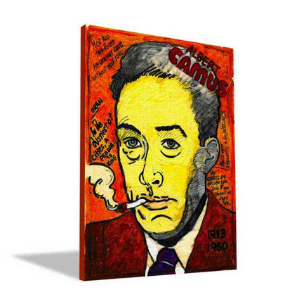 Albert Camus Art | Art painted by Em and Ahr