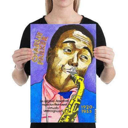 Charlie Parker Art | Art painted by Em and Ahr