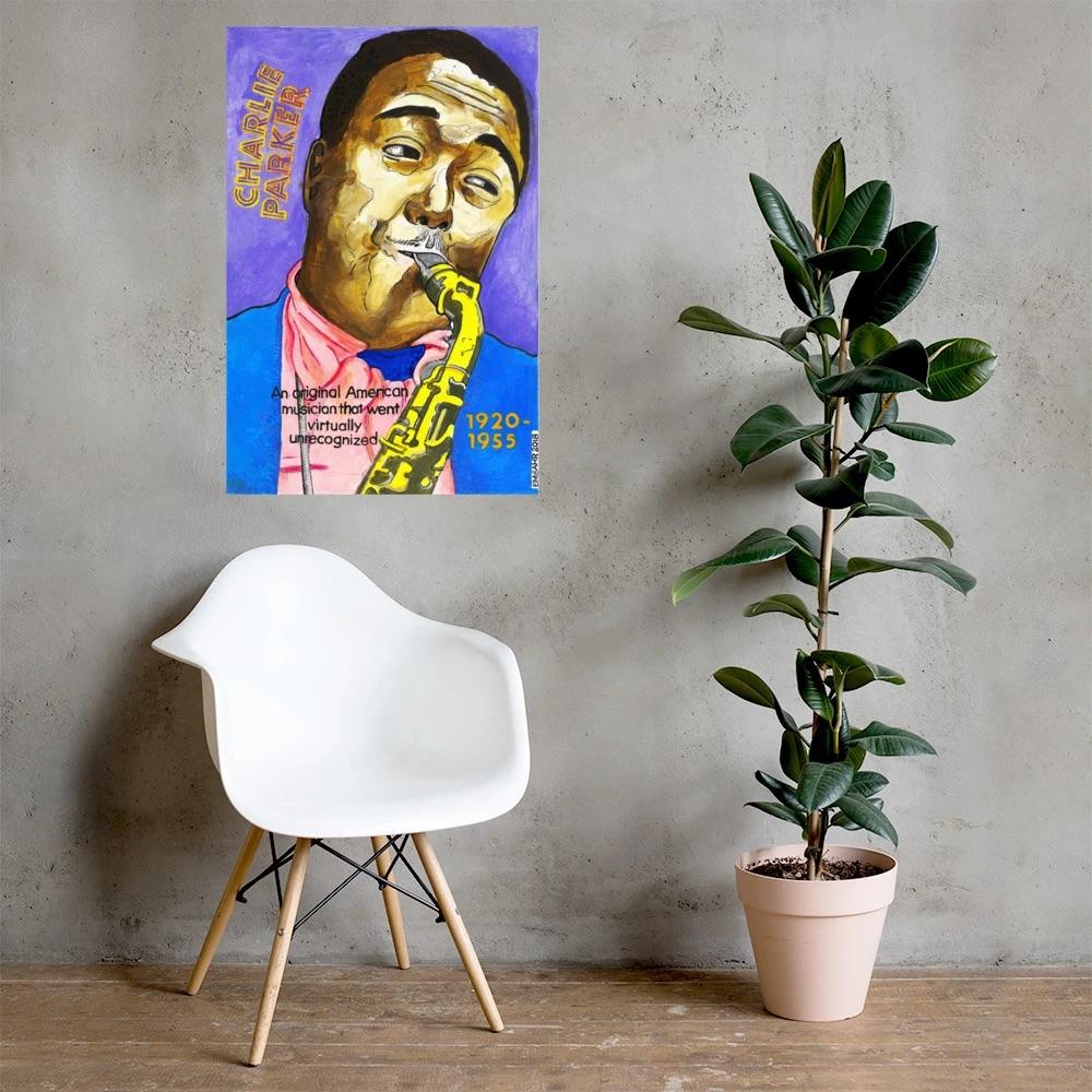 Charlie Parker Art | Art painted by Em and Ahr