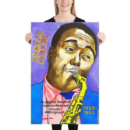 Charlie Parker Art | Art painted by Em and Ahr