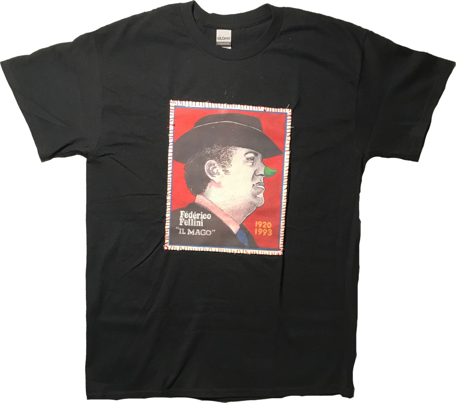 Federico Fellini T-Shirt | Art painted by Em and Ahr