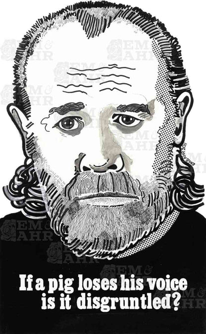 George Carlin Art | Art painted by Em and Ahr