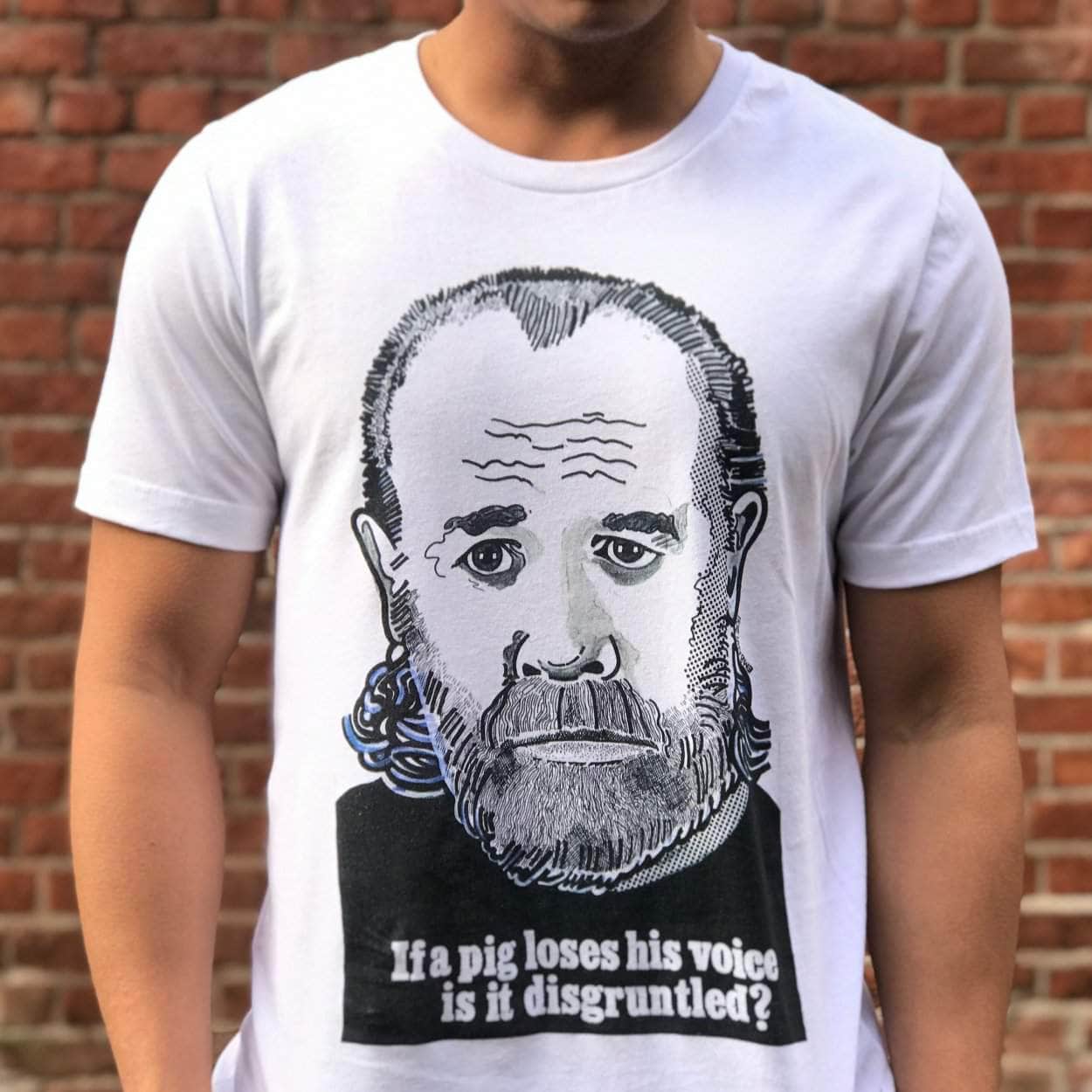 George Carlin T-Shirt | Art painted by Em and Ahr