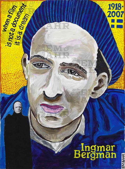 Ingmar Bergman Art | Art painted by Em and Ahr