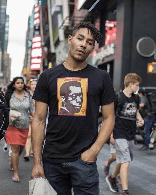James Baldwin T-Shirt | Art painted by Em and Ahr
