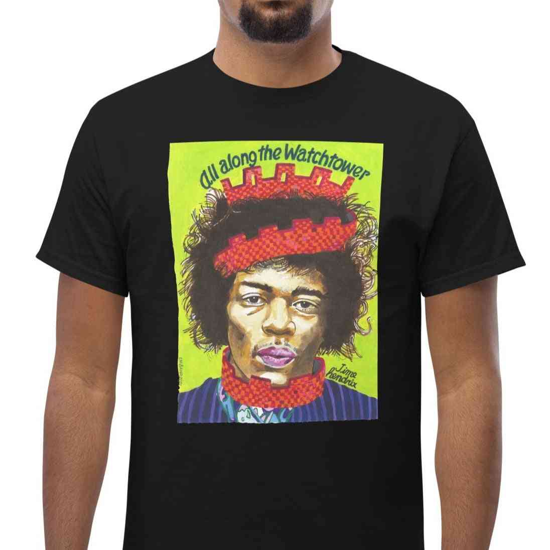 jimi hendrix dress shirts Jimi Hendrix Rock Roll n Soul Message To Universe Wht LS Button Up Shirt Dress Shirt