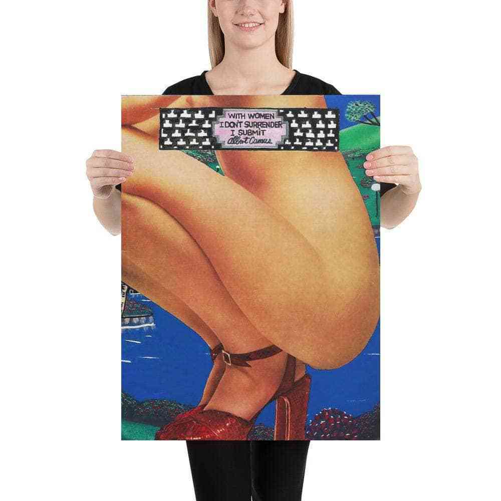 Woman Squatting Art | Art painted by Em and Ahr