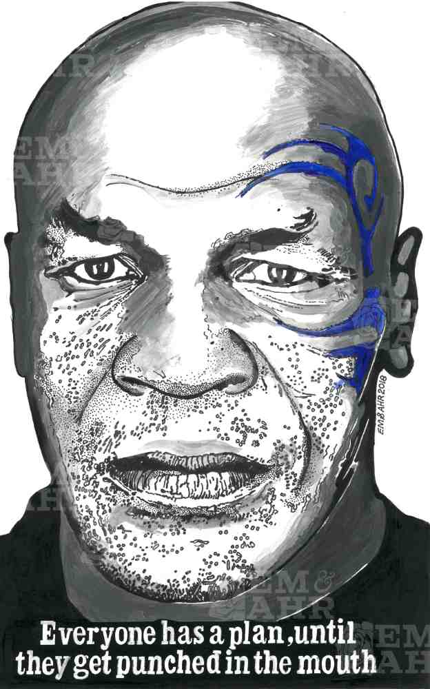 Mike Tyson Art | Art painted by Em and Ahr