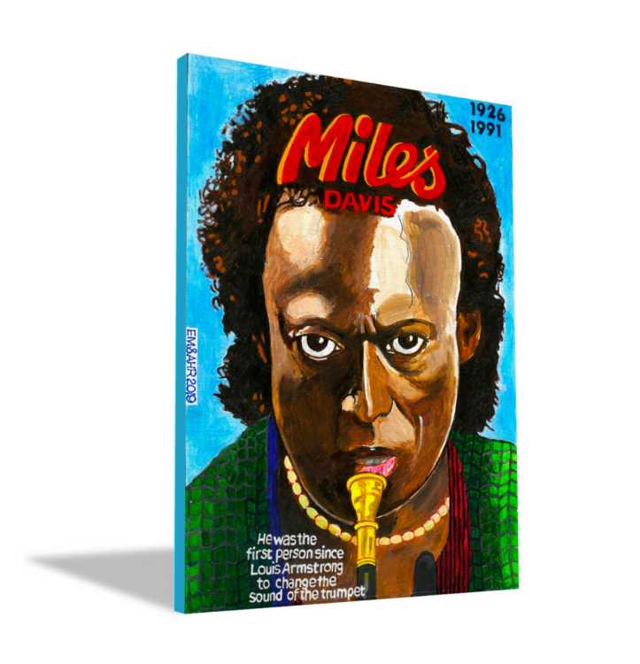 Miles Davis Art | Art painted by Em and Ahr