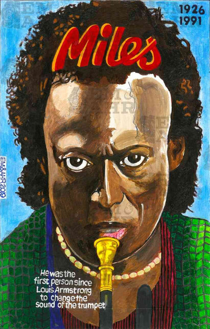 Miles Davis Art | Art painted by Em and Ahr