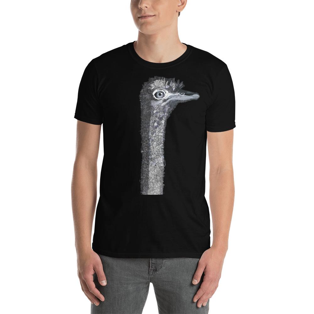 Ostrich T-Shirt | Art painted by Em and Ahr
