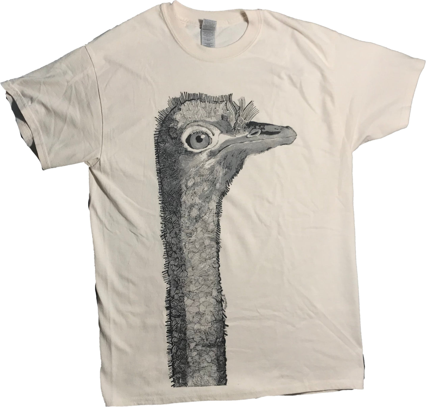 Ostrich T-Shirt | Art painted by Em and Ahr