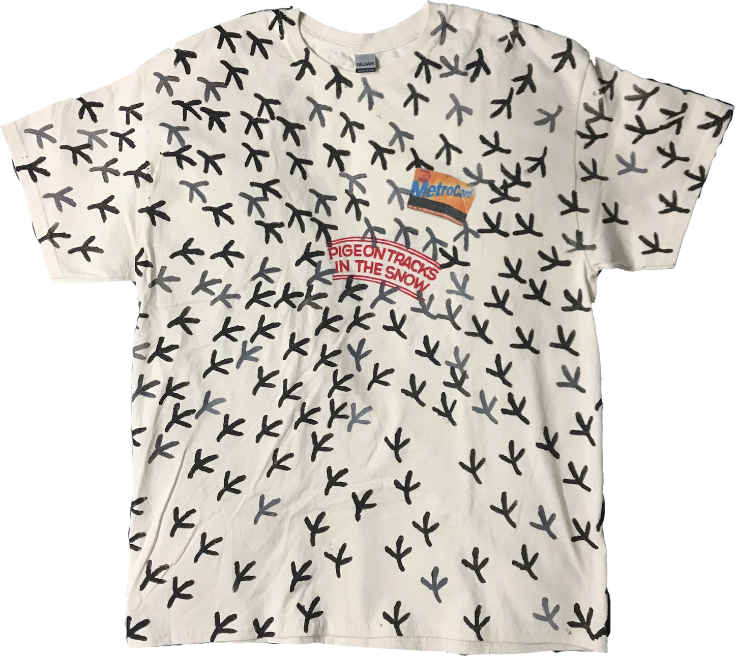 Pigeon Tracks T-Shirt | Art painted by Em and Ahr