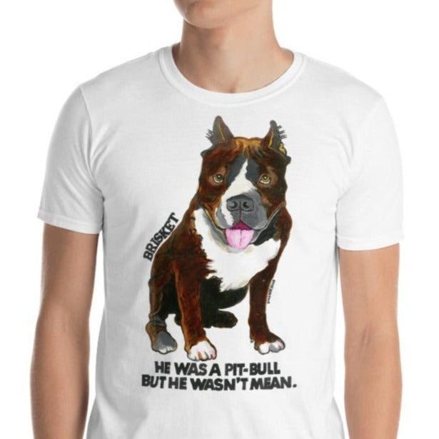 Pit Bull T-Shirt | Art painted by Em and Ahr
