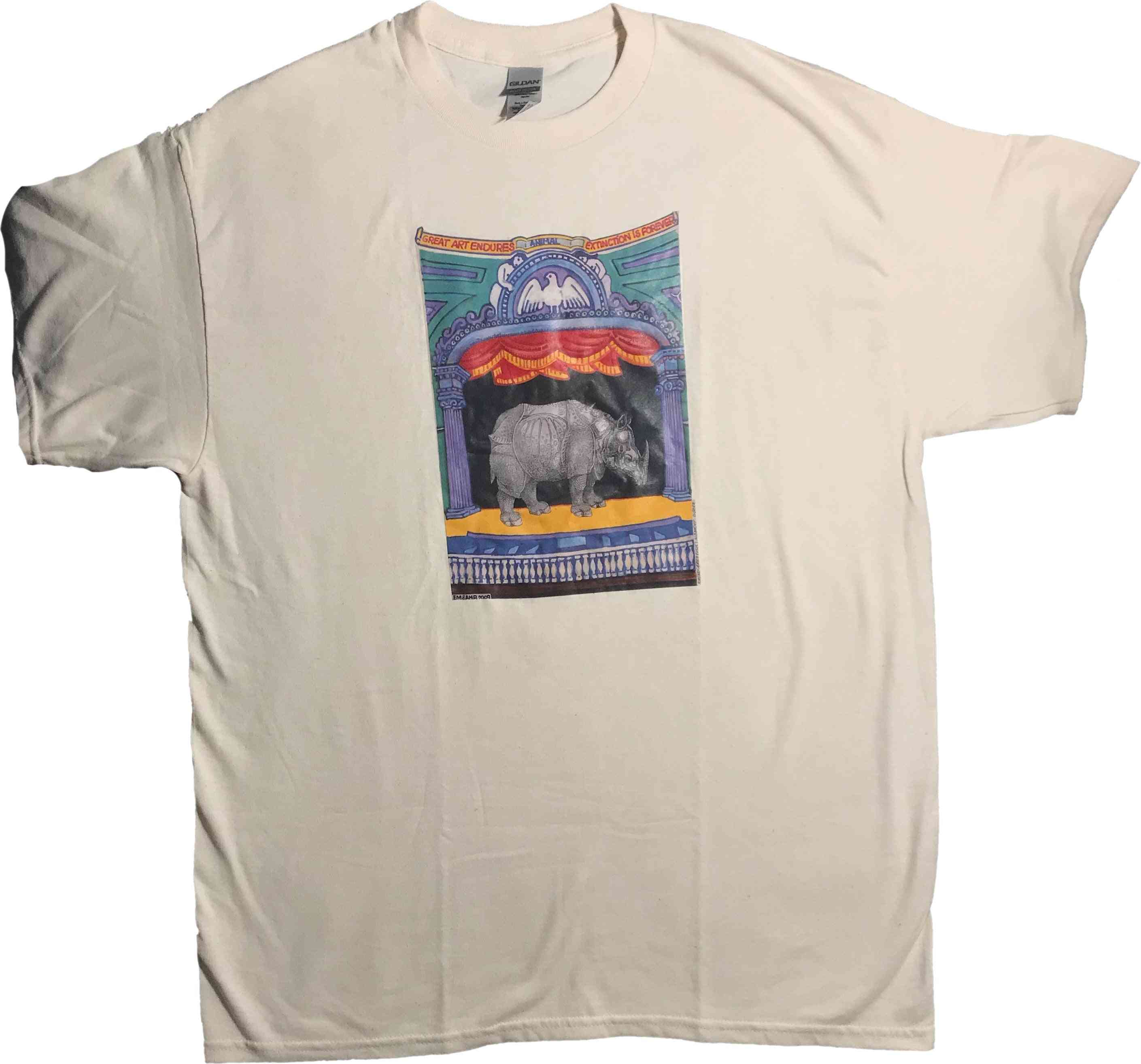 Pre-Owned - Vintage Spearmint outlet Rhino Glow In The Dark T-Shirt