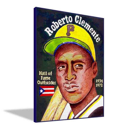 Roberto Clemente Art | Art painted by Em and Ahr