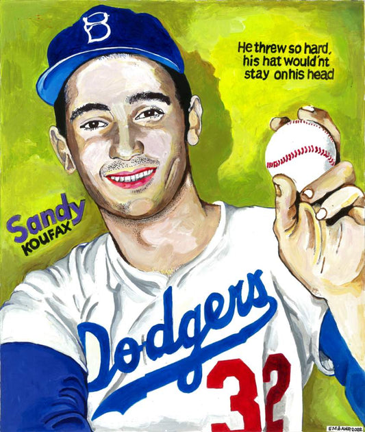 Sandy Koufax T-Shirt | Art painted by Em and Ahr