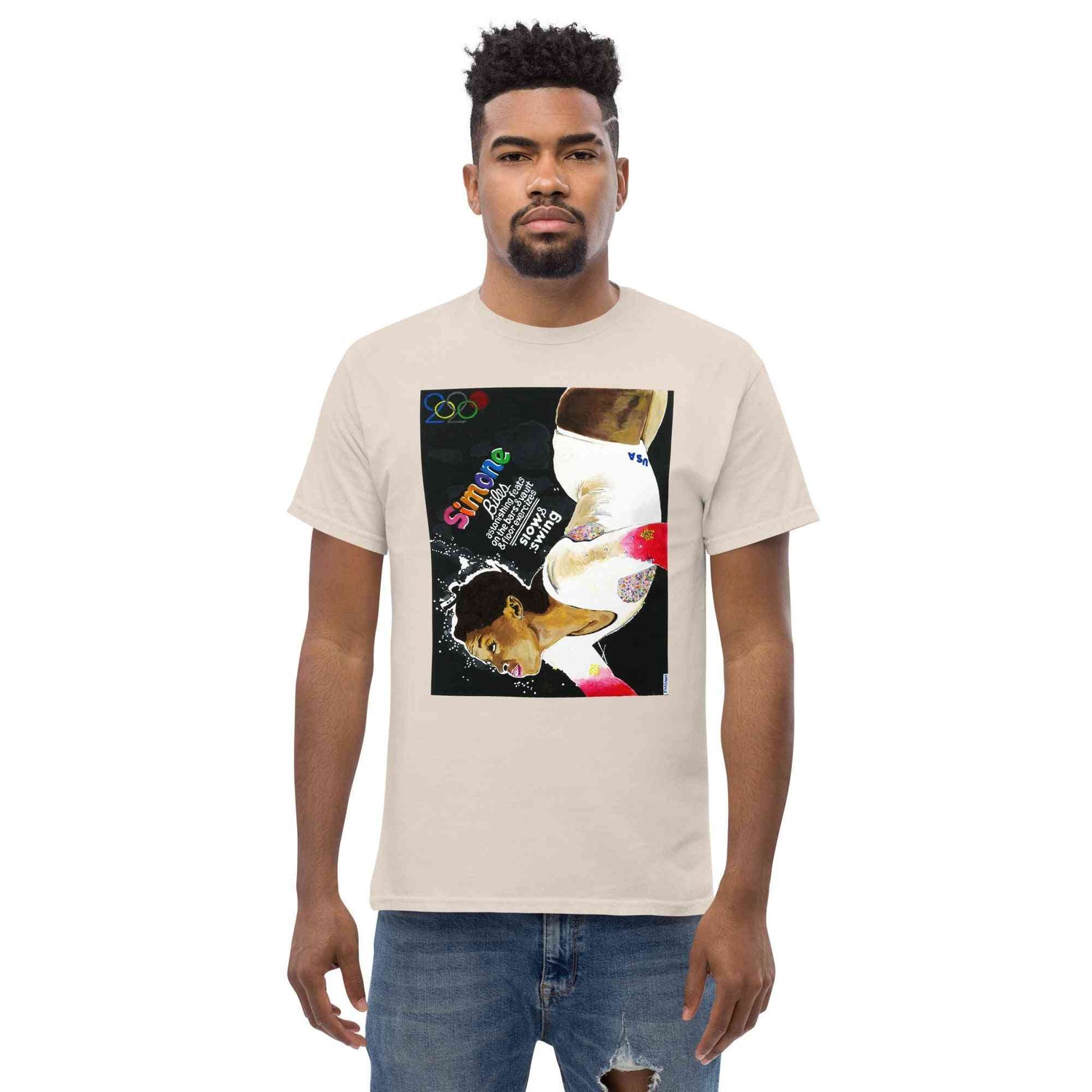 Simone Biles T-Shirt | Portrait Painting - Em & Ahr