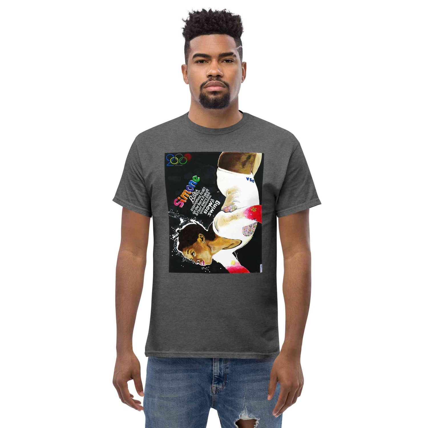 Simone Biles T-Shirt | Portrait Painting - Em & Ahr