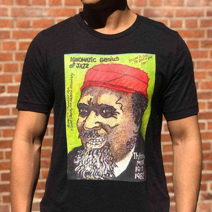 Thelonious Monk T-Shirt | Art painted by Em and Ahr